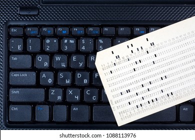 Punched Card For Old PC Mainframe