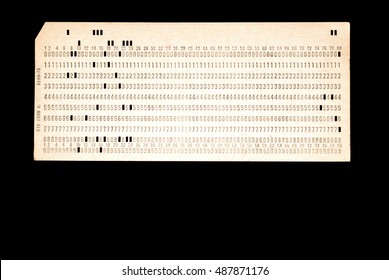 Punched Card For Old PC Mainframe