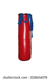 Punching Bag Isolated On A White Background Close Up