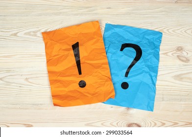 Punctuation Marks On Sheet Of Paper