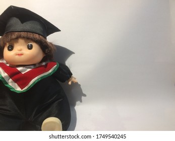 Pundit Doll On White Background For Congratulations