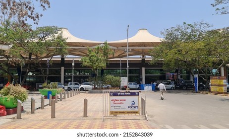 Pune, India - April 28 2022: Pune Air Travel Destination, Pune Airport.