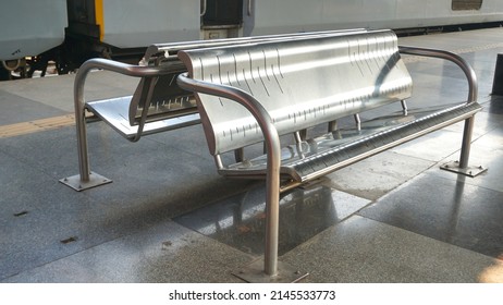 Pune, India - February 18, 2022: Passenger Train At Pune Junction Railway Station.