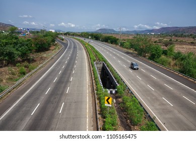 Pune, India - June 03 2018: The Mumbai Pune Expressway.