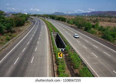 Pune, India - June 03 2018: The Mumbai Pune Expressway.