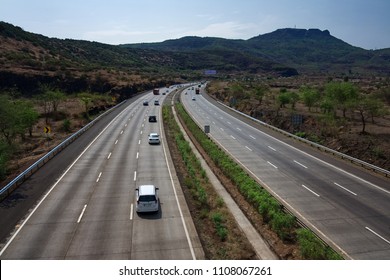 Pune, India - June 03 2018: The Mumbai Pune Expressway.