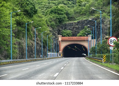 Pune, India - June 19 2018: Tunnel On The Mumbai Pune Expressway.