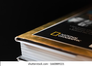 Pune, India - March 2 2020: National Geographic Logo On A Book