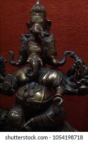 PUNE, INDIA - OCT 2, 2017 - Statue Of Ganesh, Son Of Shiv A And Parvati, God Of Opportunity, Raja Dinkar Kelkar Museum, Pune, India