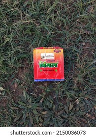 Pune, Maharashtra - India: April  27 2022 - Vimal Paan Masala Pouch lying on the ground