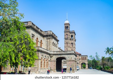 PUNE, MAHARASHTRA, INDIA- NOVEMBER 2018:  Savitribai Phule Pune University Main Building. The University Is Named After Savitribai Phule, A 19th-century Indian Social Reformer.