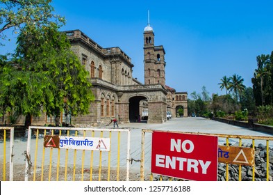 PUNE, MAHARASHTRA, INDIA- NOVEMBER 2018:  Savitribai Phule Pune University Main Building. The University Is Named After Savitribai Phule, A 19th-century Indian Social Reformer.