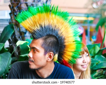 Punk Green Yellow Mohawk Stock Photo 19740577 | Shutterstock