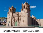 Puno Cathedral, located opposite the Plaza de las Armas in Puno, is a building made entirely of stone