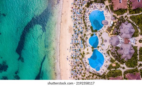 Punta Cana Beach Caribbean Drone View