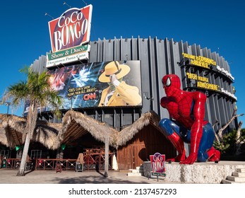 PUNTA CANA, DOMINICAN REPUBLIC - 28 JANUARY 2022: Coco Bongo nightclub building. It is a very famous club in the world