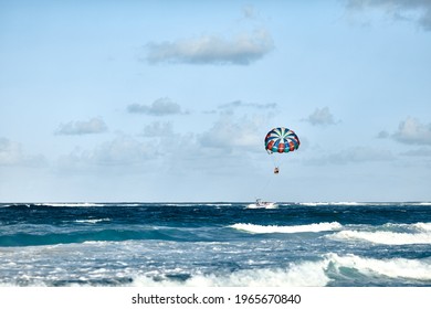 Punta Cana Parasailing. 22.12.2016 Punta Cana, Dominican Republic