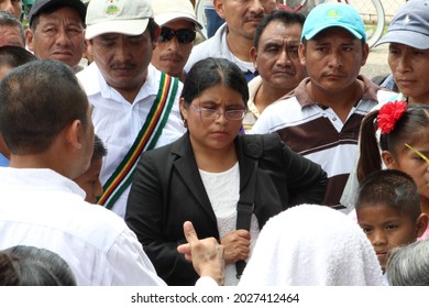 PUNTA GORDA, BELIZE - JULY 28, 2015 Maya Leaders Counsel At Court House During The Case Of The Santa Cruz 13 Accused Of False Imprisonment While Upholding Maya Land Rights