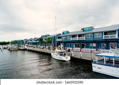 Punta Gorda, FL / USA - 12 26 2019: The Peace River At Punta Gorda And Port Charlotte