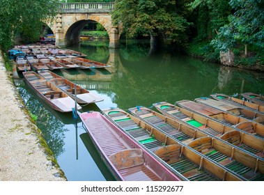 Punting In Oxford, England