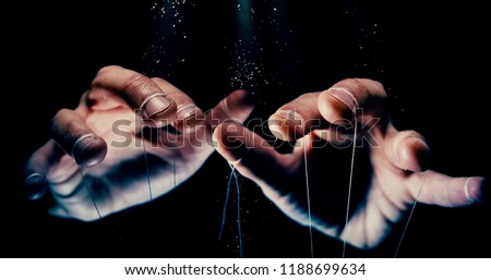 Puppet Master controlling and manipulating you concept Foto stock © 