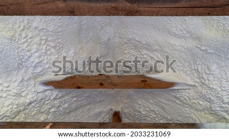 Pur foam, insulation of attic with pur foam in a detached house