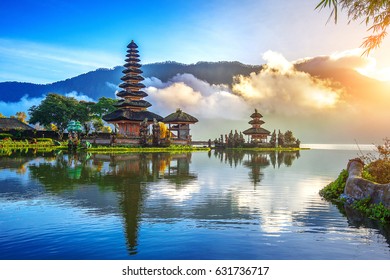 pura ulun danu bratan temple in Bali, indonesia. - Shutterstock ID 631736717