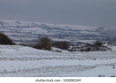 Purbeck Hills Covered In Snow