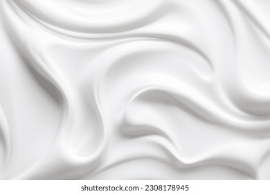 Pure white cream texture smooth creamy cosmetic product background,white foam cream texture for backdrop