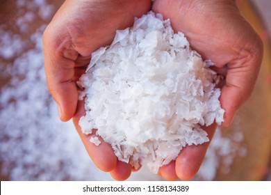 pure white rock salt