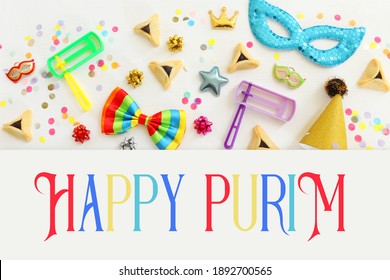 Happy Purim Translate Hebrew Jewish Holiday Stock Vector (Royalty Free ...