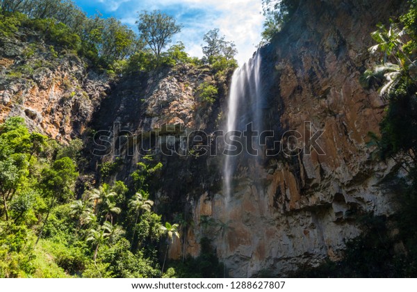 Purling Brook Falls Springbrook National Park Stock Photo Edit