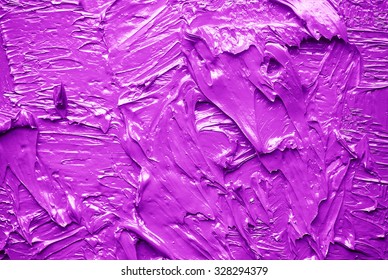 Purple  Abstract Brush Stroke Daub Background Oil Paint 