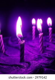 Purple Aura Birthday Candles