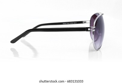 Purple And Black Sunglasses Side View