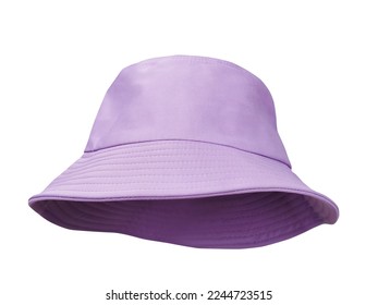 purple bucket hat isolated on white background - Shutterstock ID 2244723515