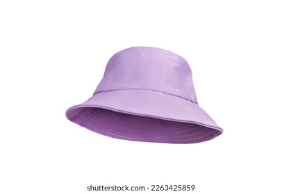 purple bucket hat isolated on white background - Shutterstock ID 2263425859