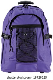 Stock Photo And Image Portfolio By IMORPH3D Shutterstock   Purple Canvas Backpack Isolated On 260nw 19929325 