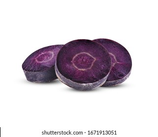 Purple Carrot On White Background