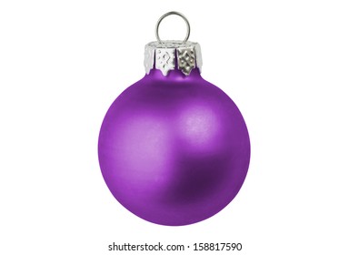 A Purple Christmas Bauble.