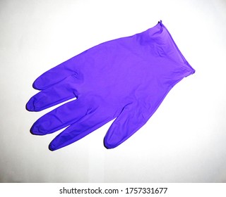 purple colour gloves