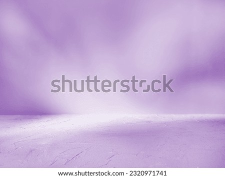 Purple concrete background with light beam