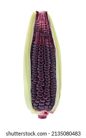 Purple Corn Isolated On White Background