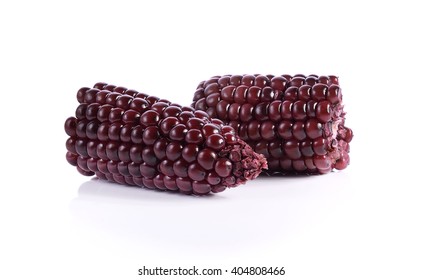 Purple Corn Isolated On White Background