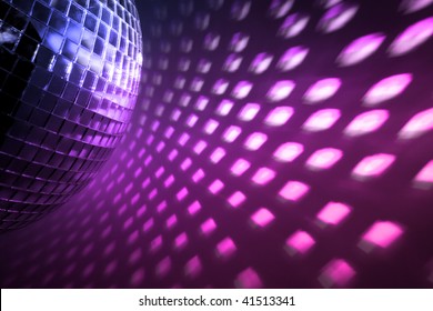 Purple Disco Lights Backdrop