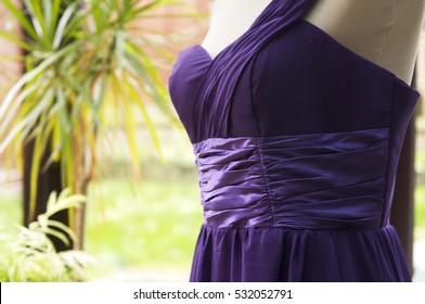 Purple Dress For Prom Close Up