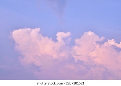 Purple Dusk Sky At Hometown