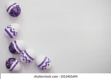 Purple easter eggs