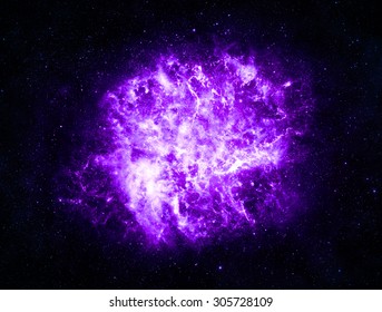 Purple Explosion in Deep Space - Elements of this Image Furnished by NASA