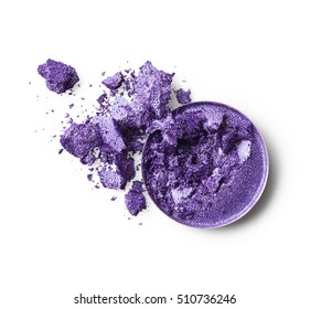 Purple Eye Shadow Isolated On White Background